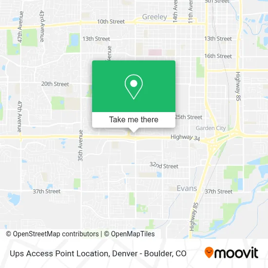 Ups Access Point Location map