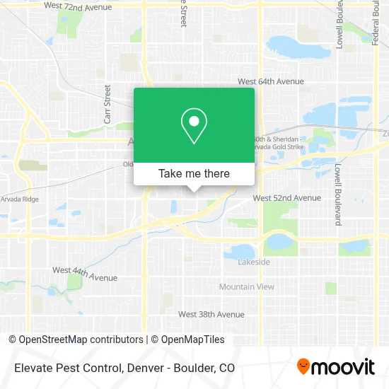 Elevate Pest Control map