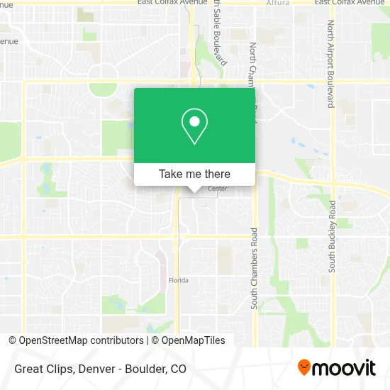 Great Clips map