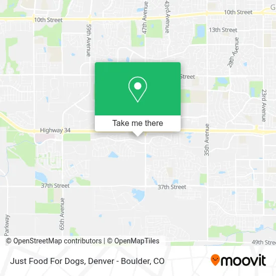Just Food For Dogs map