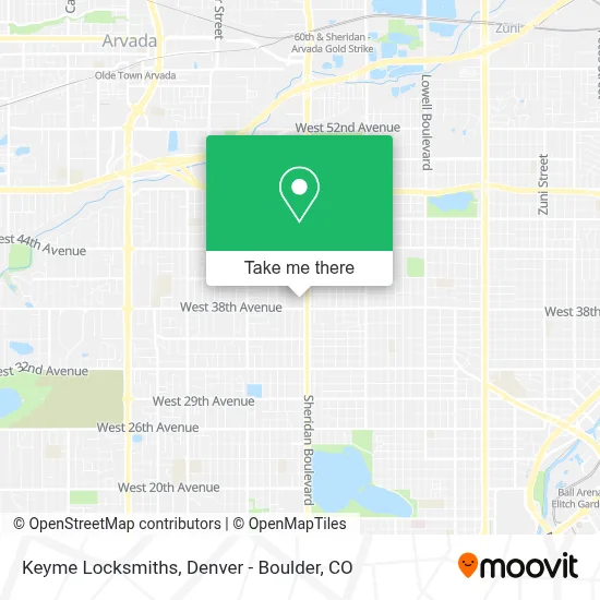 Keyme Locksmiths map
