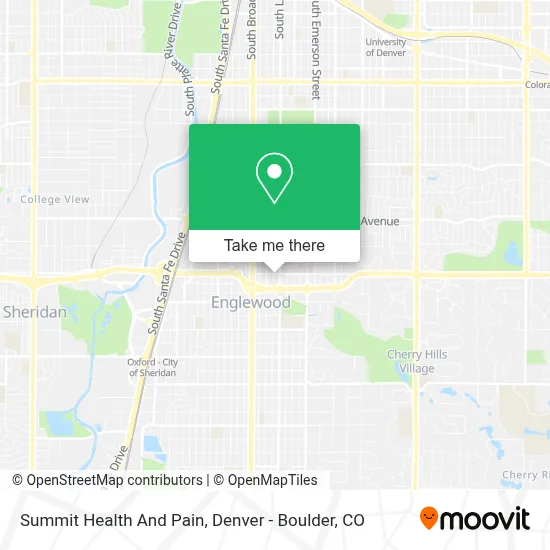 Summit Health And Pain map