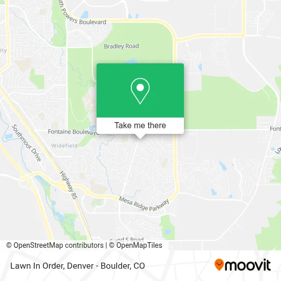 Lawn In Order map
