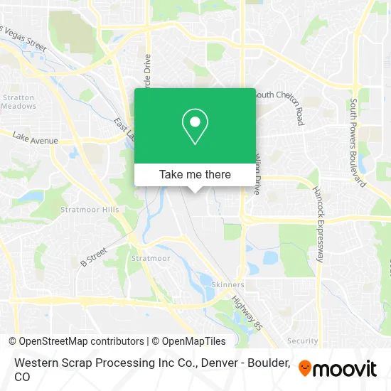 Western Scrap Processing Inc Co. map