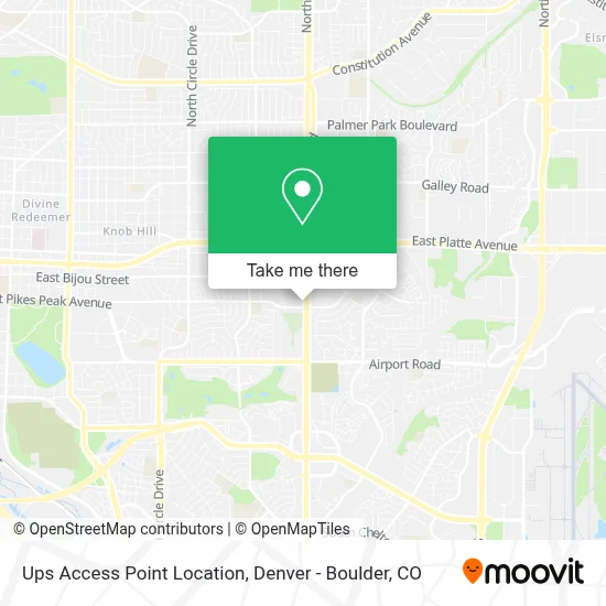 Ups Access Point Location map