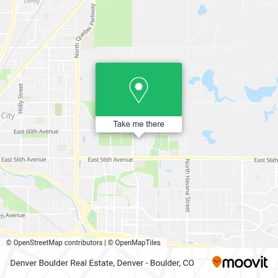 Denver Boulder Real Estate map