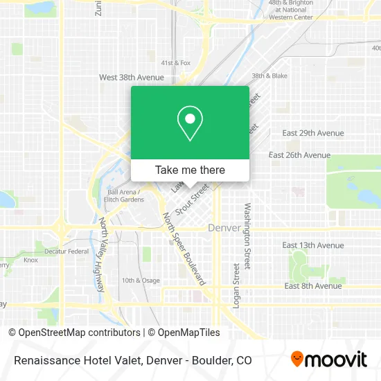 Renaissance Hotel Valet map