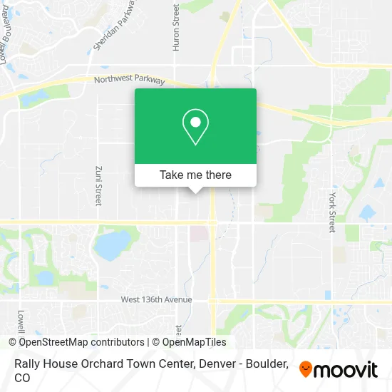 Rally House Orchard Town Center map