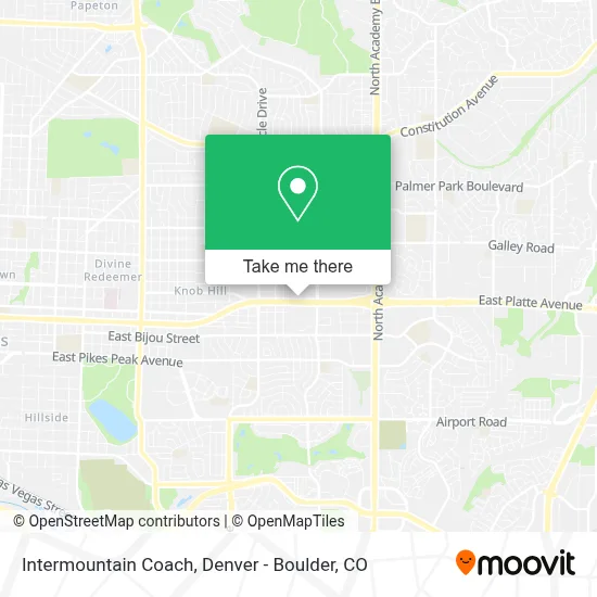 Intermountain Coach map