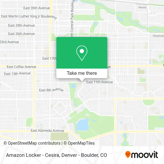 Amazon Locker - Cesira map