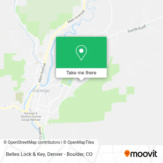 Belles Lock & Key map