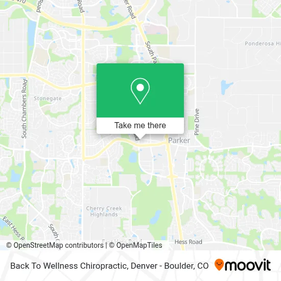 Back To Wellness Chiropractic map