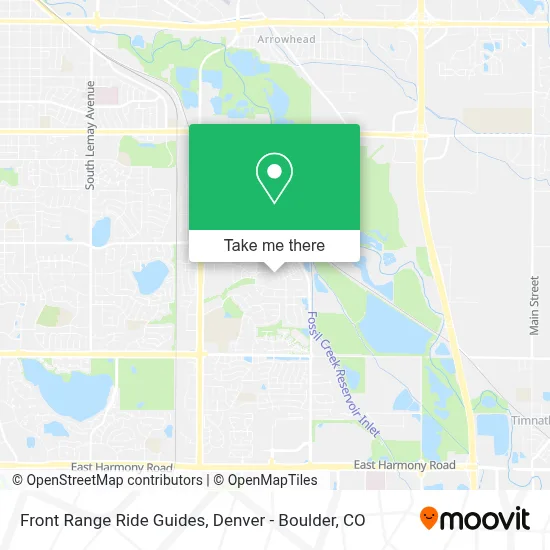 Front Range Ride Guides map