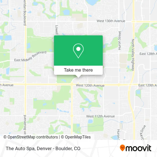 The Auto Spa map