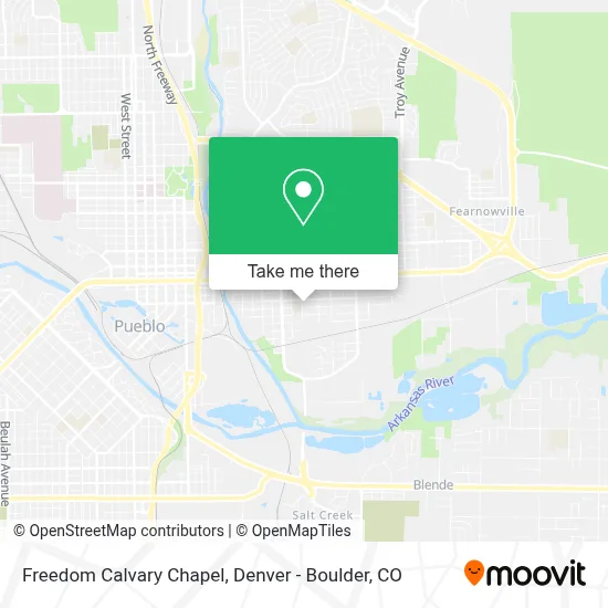 Freedom Calvary Chapel map