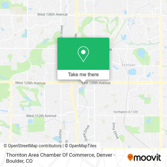 Thornton Area Chamber Of Commerce map
