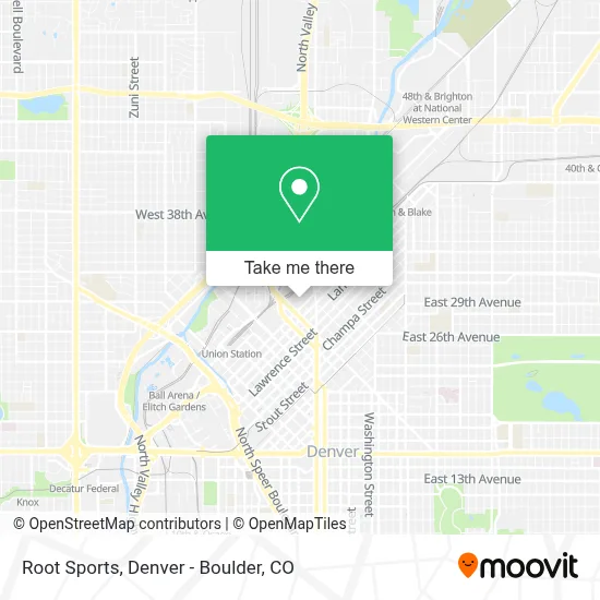 Root Sports map