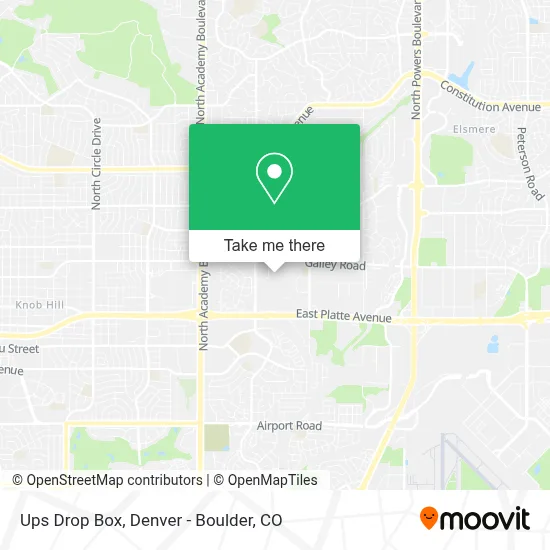 Ups Drop Box map