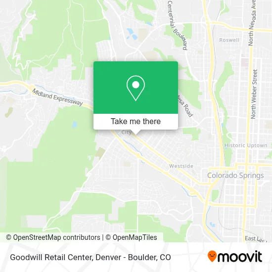 Goodwill Retail Center map