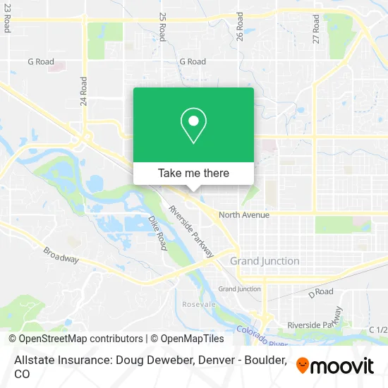 Allstate Insurance: Doug Deweber map