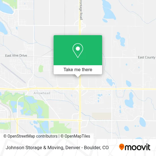 Johnson Storage & Moving map