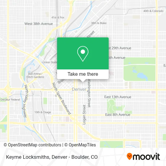 Keyme Locksmiths map