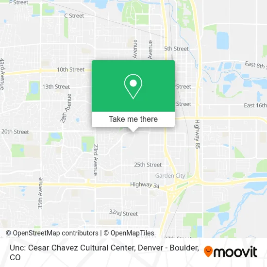 Unc: Cesar Chavez Cultural Center map
