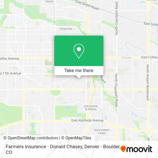 Farmers Insurance - Donald Chasey map