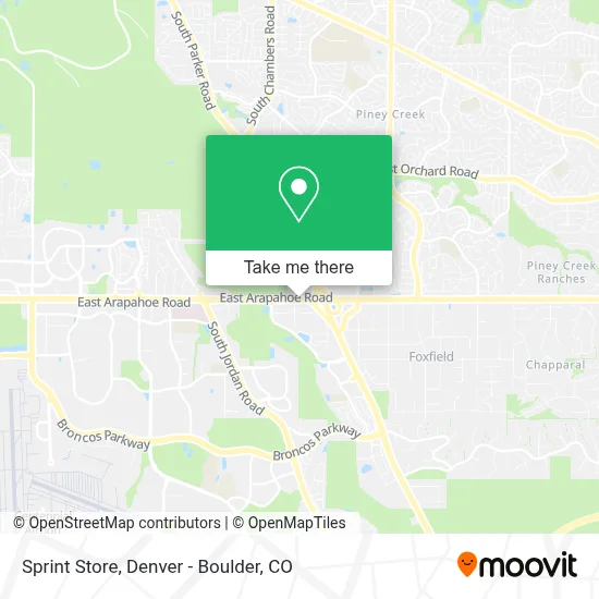 Sprint Store map