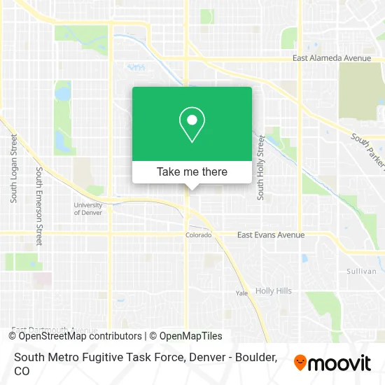 South Metro Fugitive Task Force map