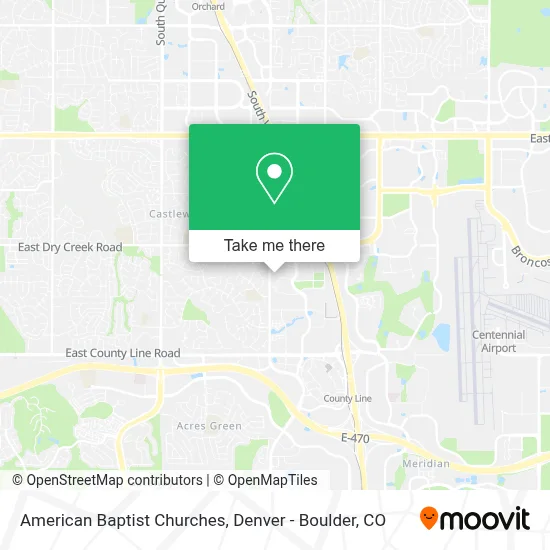 American Baptist Churches map