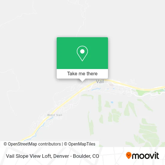 Vail Slope View Loft map