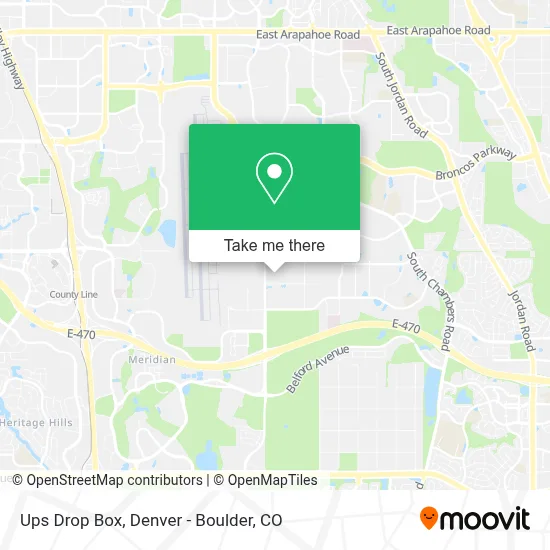 Ups Drop Box map