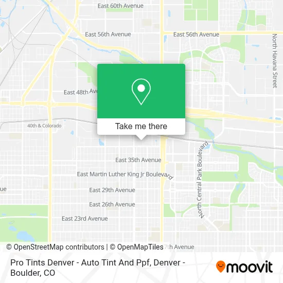 Pro Tints Denver - Auto Tint And Ppf map