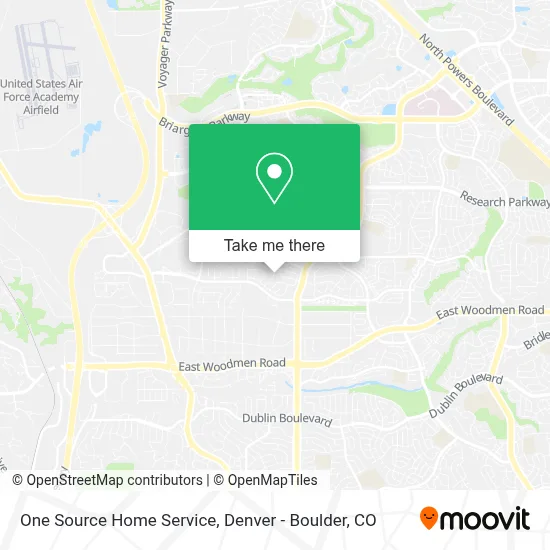 One Source Home Service map