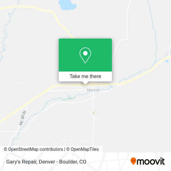 Gary's Repair map