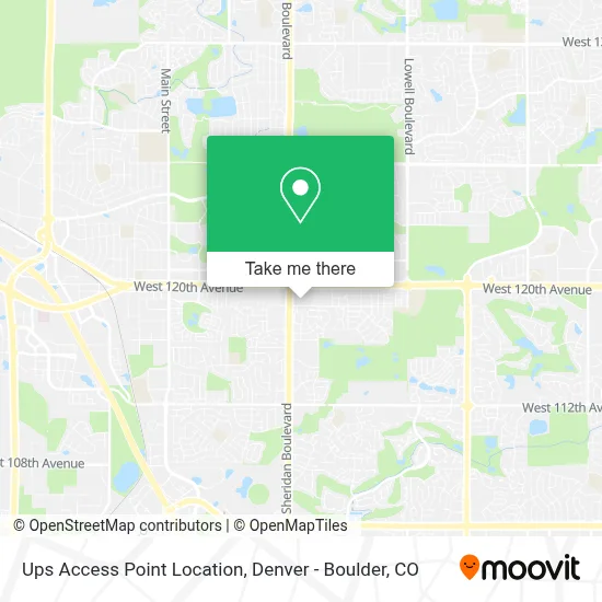 Ups Access Point Location map
