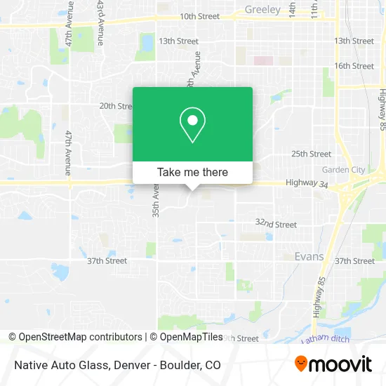 Native Auto Glass map