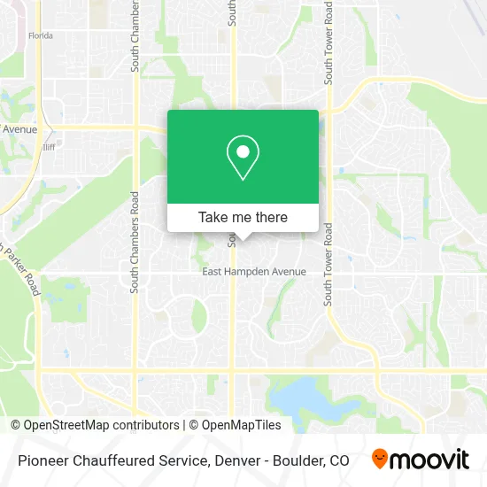 Pioneer Chauffeured Service map