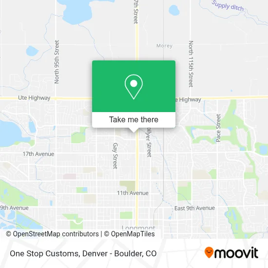 One Stop Customs map