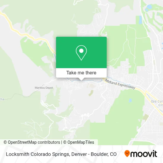 Locksmith Colorado Springs map