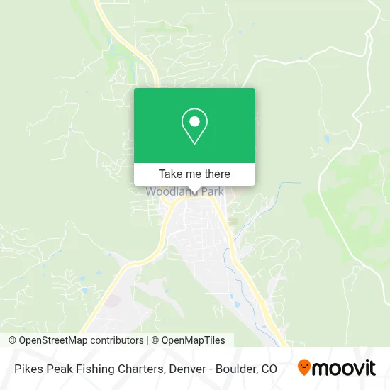 Pikes Peak Fishing Charters map