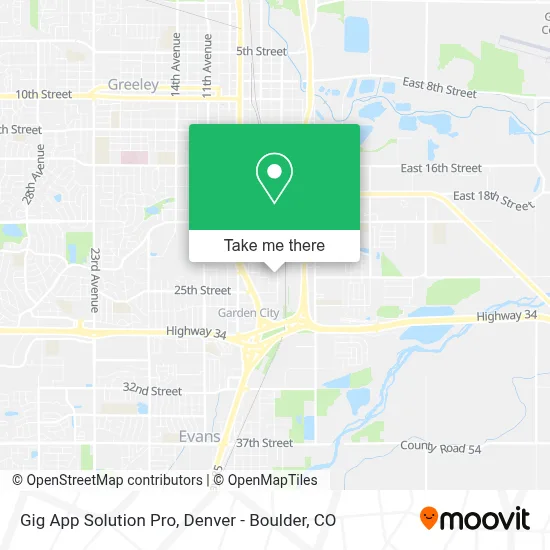 Gig App Solution Pro map
