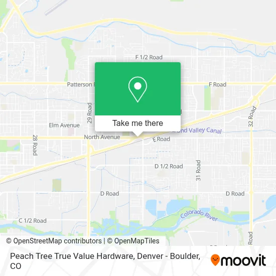 Peach Tree True Value Hardware map