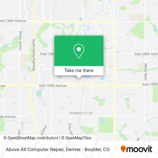 Above All Computer Repair map