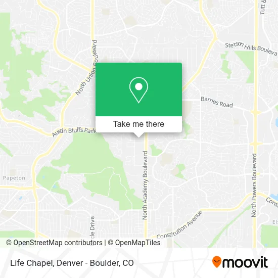 Life Chapel map