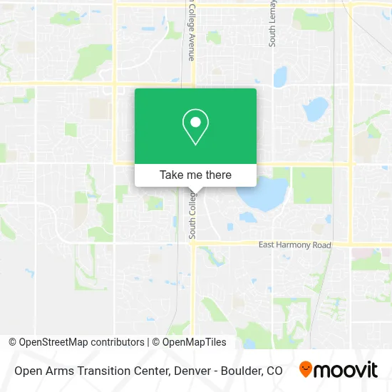 Open Arms Transition Center map
