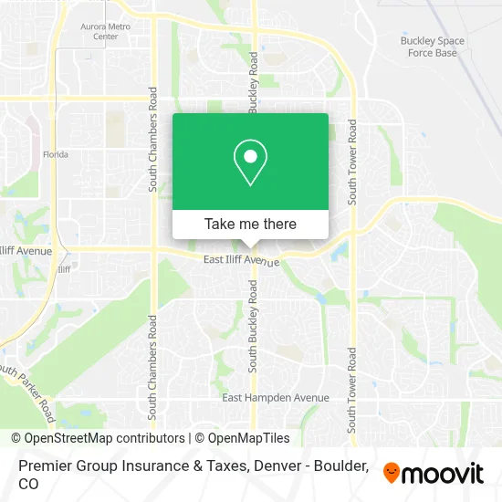 Premier Group Insurance & Taxes map