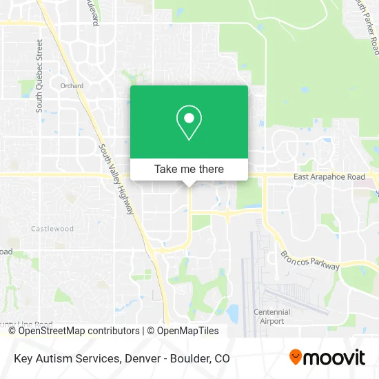Key Autism Services map