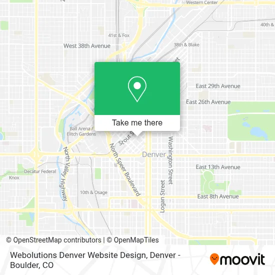 Webolutions Denver Website Design map